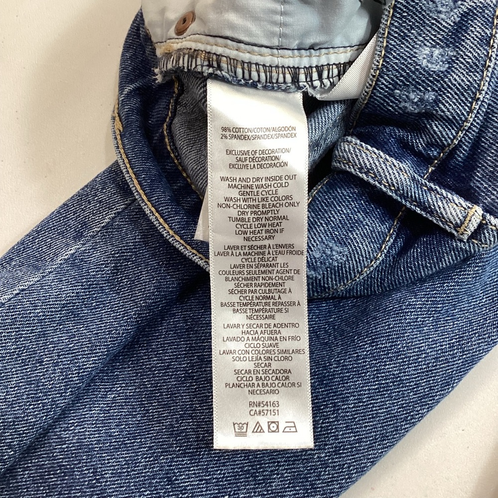 Calvin Klein High Rise Straight Button Fly Jeans - Picture 5 of 9